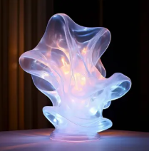 天津麦客：可3D打印定制各种形状的透明灯光雕塑